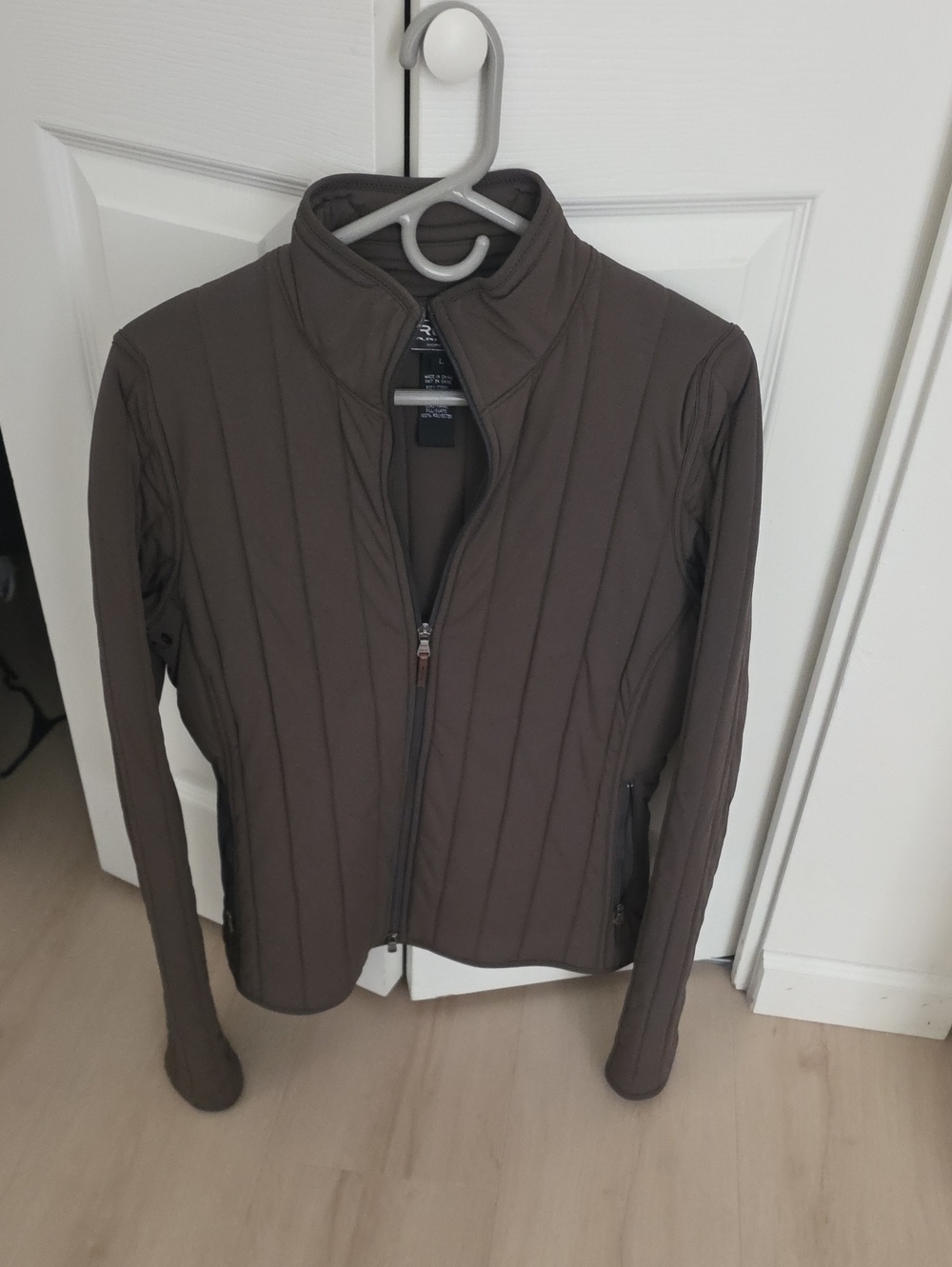 Ralph Lauren Brown Quilted Zip-Front Puffer Jacket
